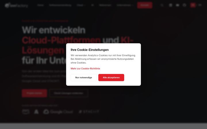 Screenshot of innfactory.de