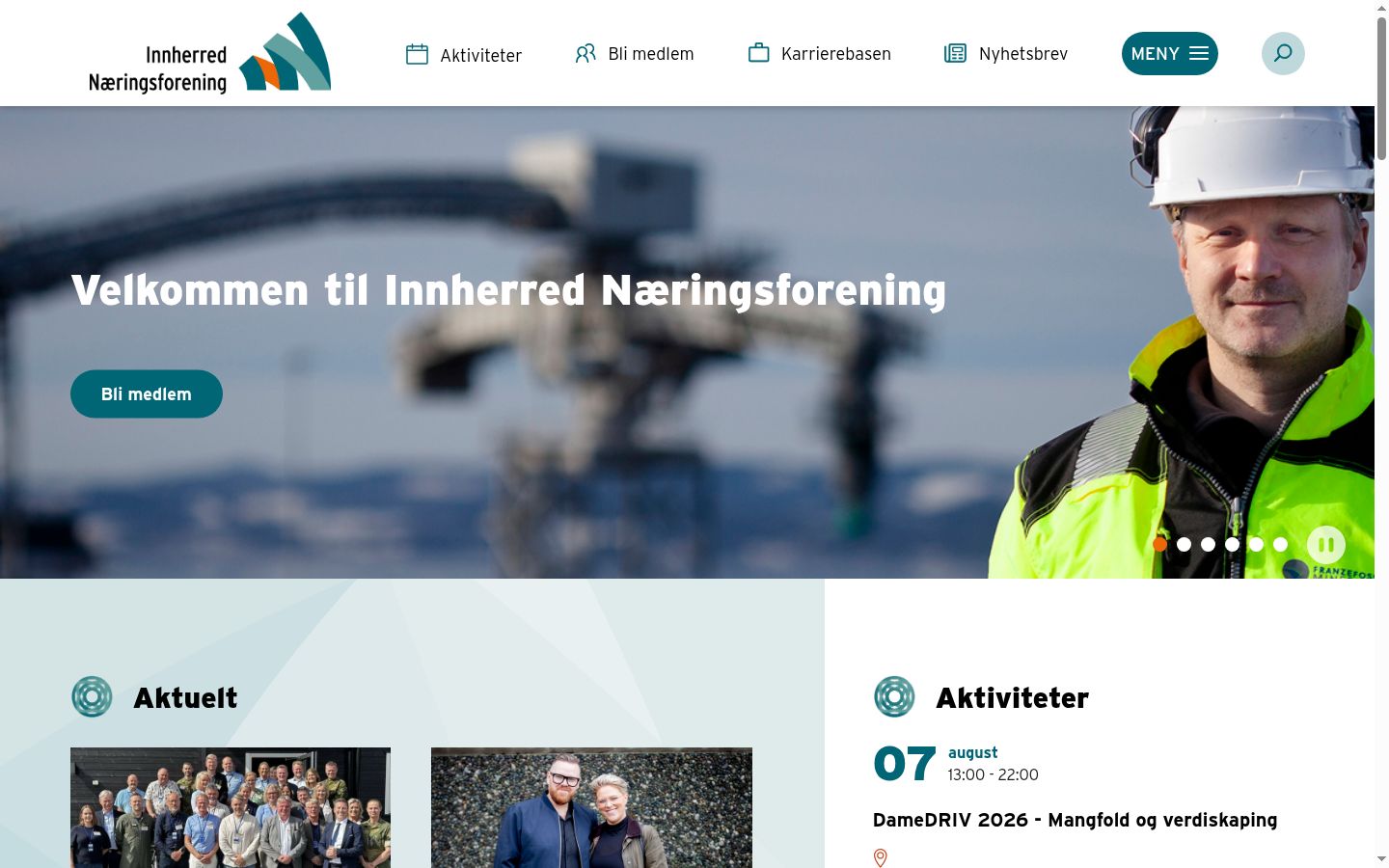 Skærmbillede af samtykkebanneret, som det blev vist før nogen interaktion