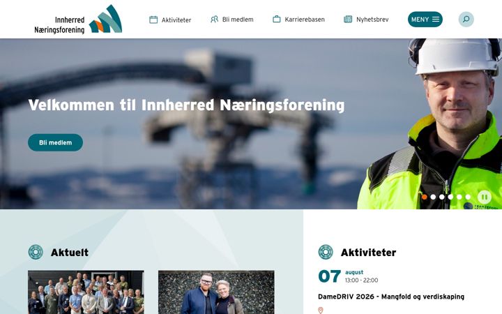 Screenshot of innherrednf.no