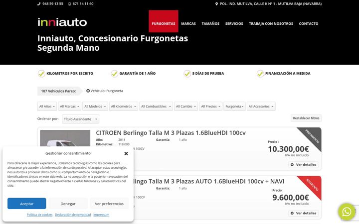 Screenshot of inniauto.com