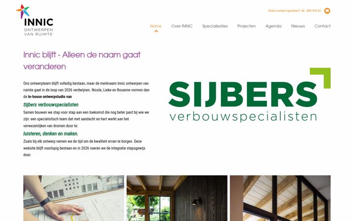 Screenshot of innic.nl