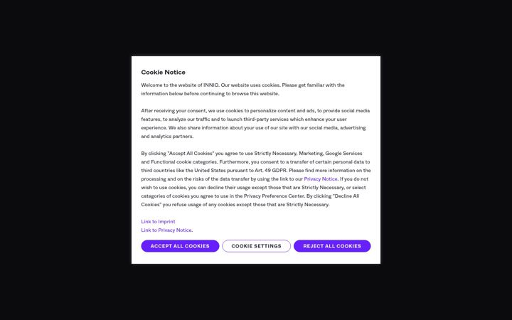 Screenshot of innio.com