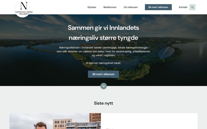 Screenshot of innlandsalliansen.no