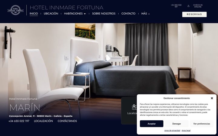 Screenshot of innmarefortunahotel.es