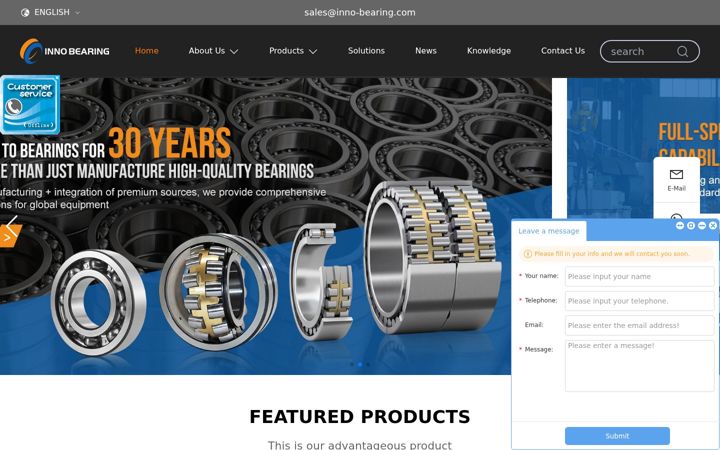 Screenshot of inno-bearing.com