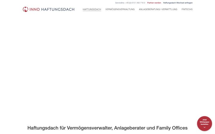 Screenshot of inno-haftungsdach.de