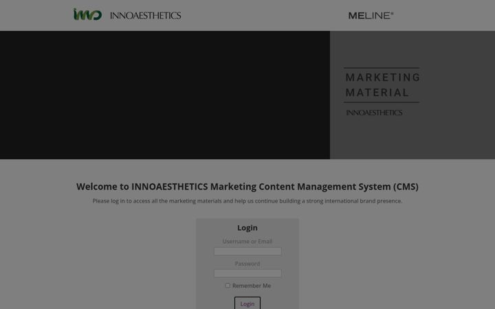 Screenshot of innoaesthetics-distributors.com