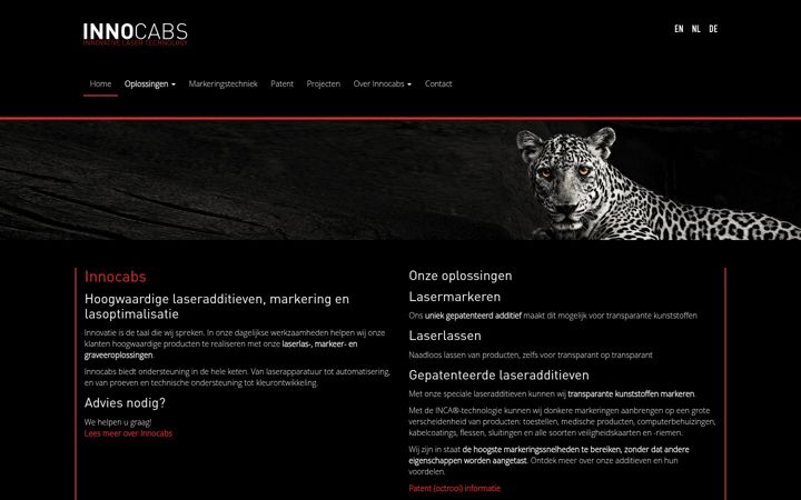 Screenshot of innocabs.nl