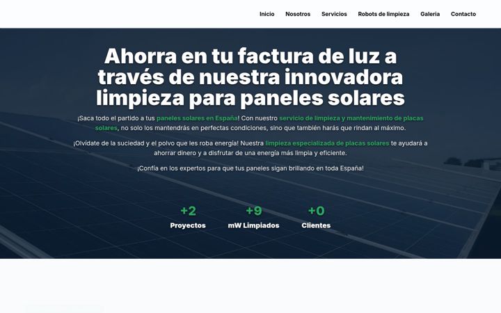 Screenshot of innocleansolar.es
