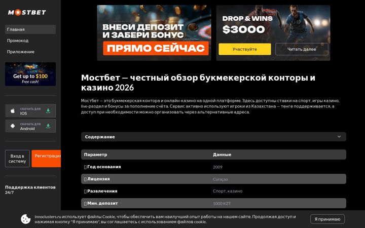 Screenshot of innoclusters.ru