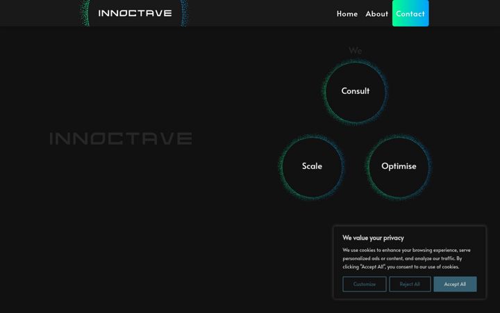 Screenshot of innoctave.com