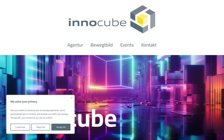 Screenshot of innocube.com