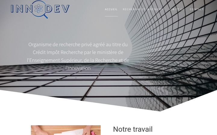 Screenshot of innodev.fr