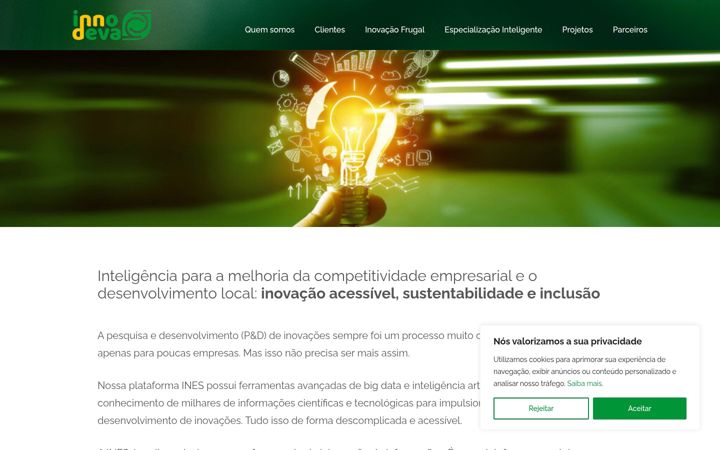 Screenshot of innodeva.com.br