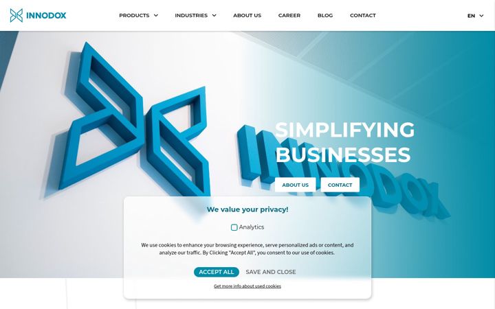 Screenshot of innodox.com