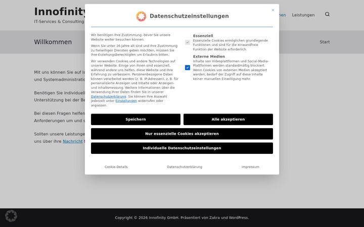 Screenshot ta' innofinity.de