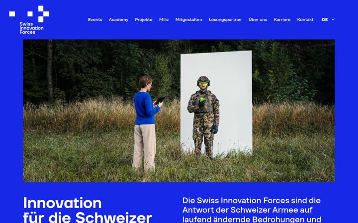 Screenshot of innoforces.ch
