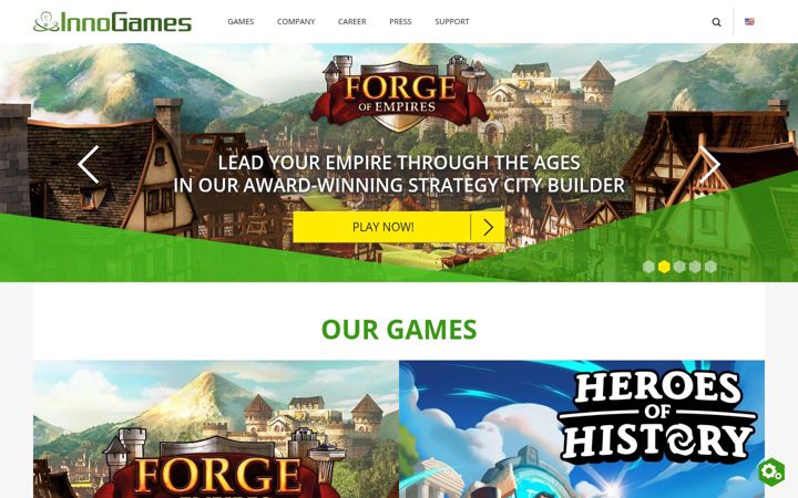 Screenshot van innogames.de