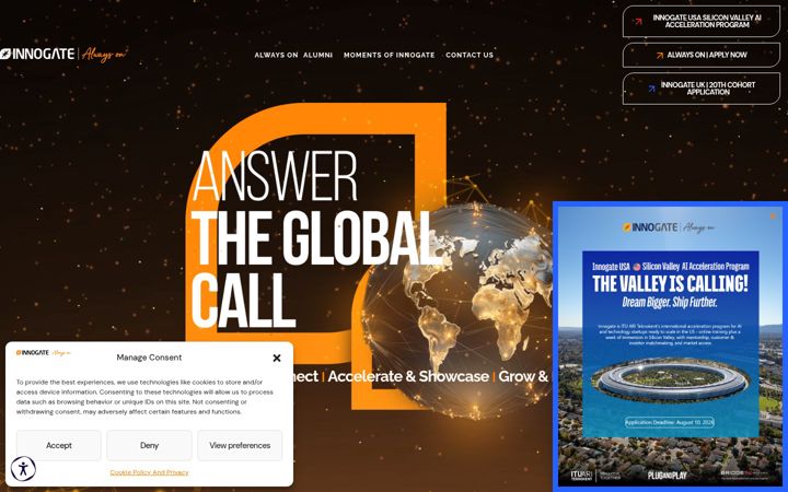 Screenshot of innogate.org