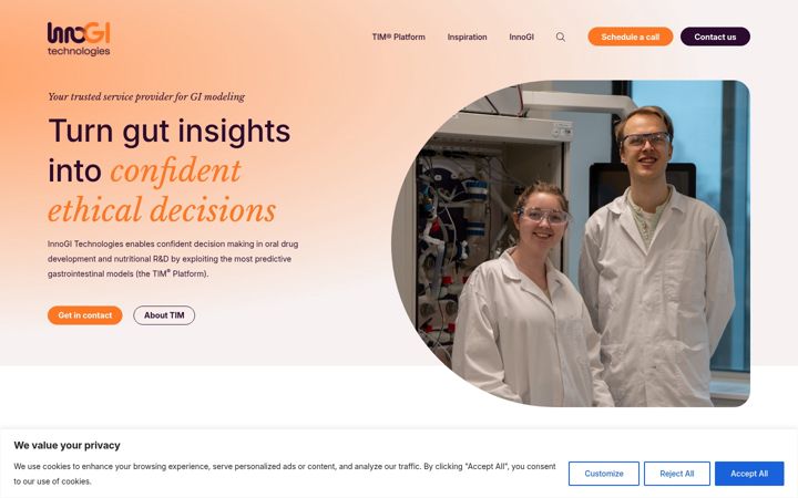 Screenshot of innogitechnologies.com