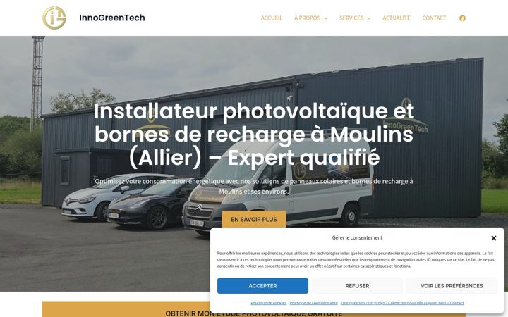Screenshot of innogreentech.fr