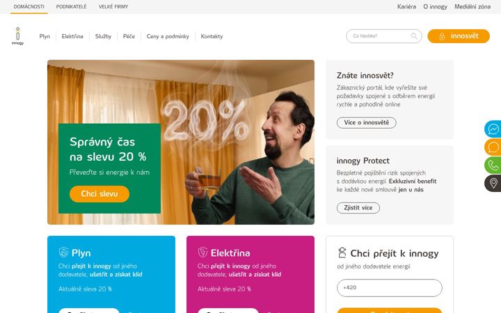 Képernyőkép: innogy.cz