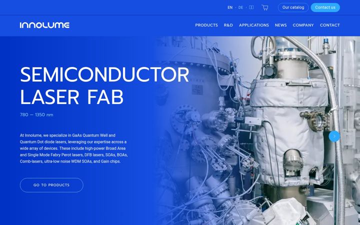 Screenshot of innolume.com