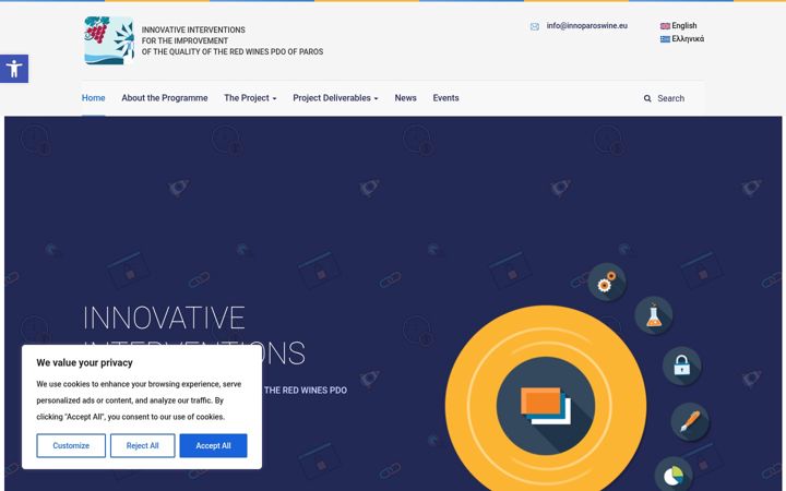 Screenshot of innoparoswine.eu