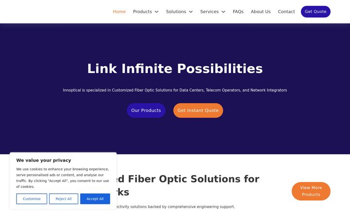 Screenshot of innoptical.com