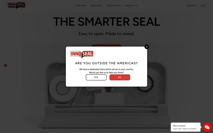 Screenshot of innoseal.com