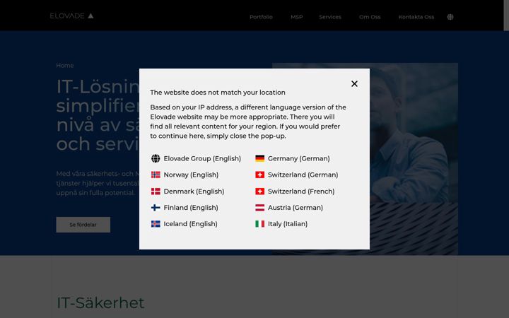 Screenshot stránky innosoft.se