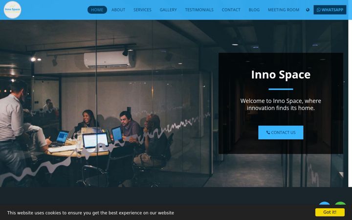 Screenshot of innospacehub.com