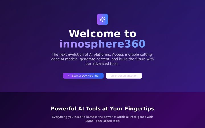 Screenshot of innosphere360.com