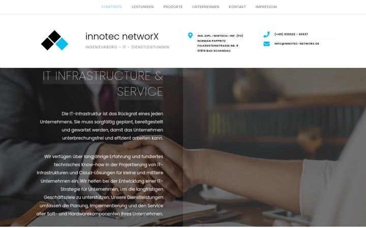 Screenshot of innotec-networx.de