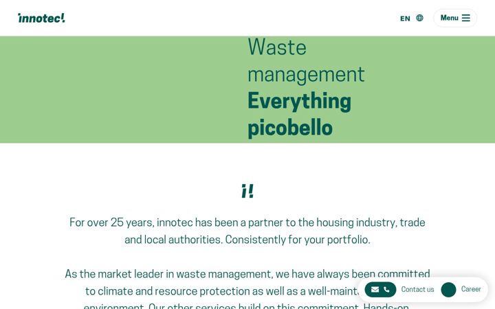 Screenshot of innotec.de