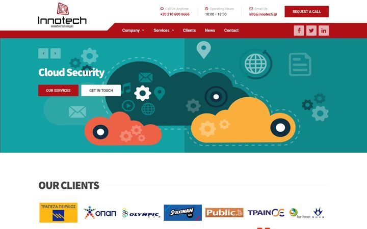 Screenshot του innotech.gr