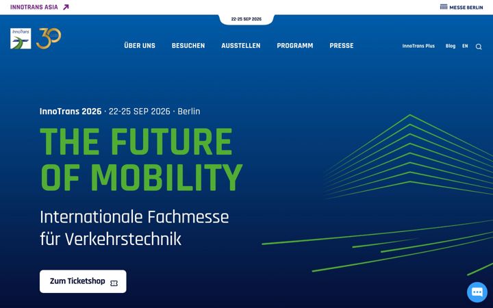 Screenshot of innotrans.de