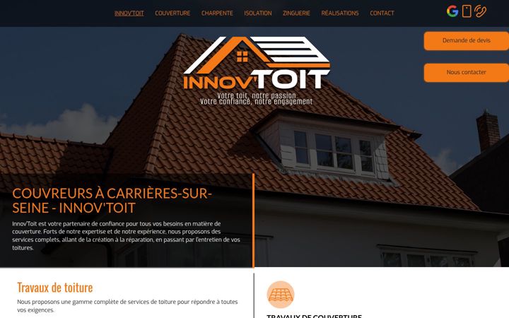 Screenshot of innov-toit-78.fr
