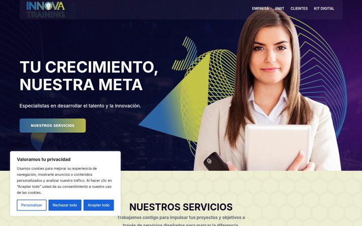 Screenshot of innova-training.es