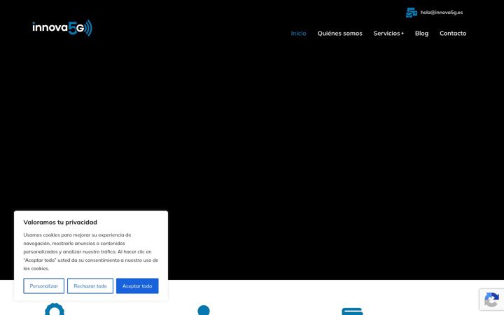 Screenshot of innova5g.es