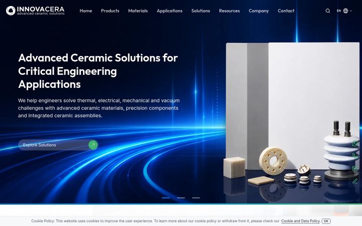 Screenshot of innovacera.com