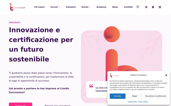 Screenshot of innovacert.it