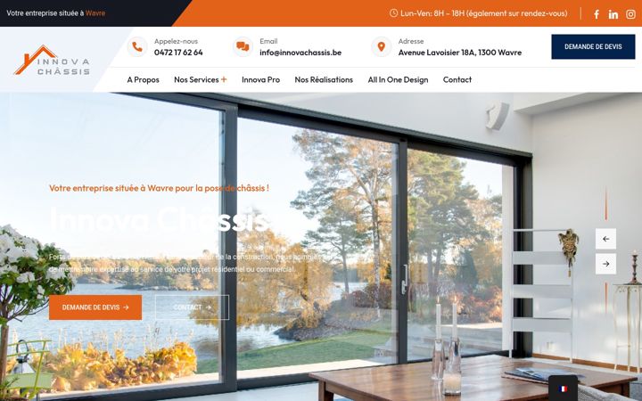 Screenshot of innovachassis.be
