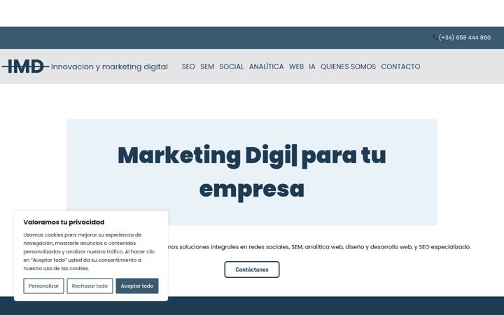 Screenshot of innovacion-marketing-digital.com