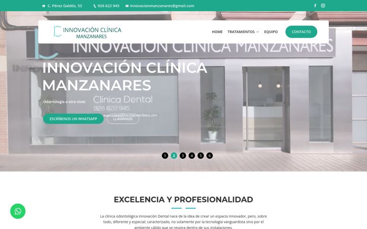 Screenshot του innovacionclinicamanzanares.com
