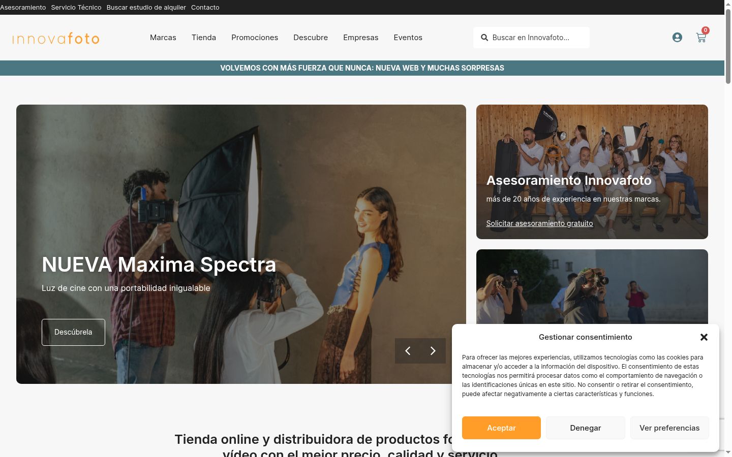 Sutikimo reklamjuostės, rodytos prieš bet kokią sąveiką, ekrano kopija