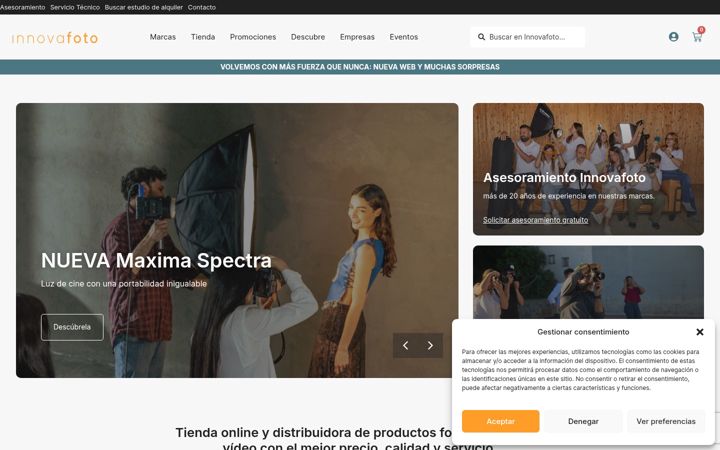 Screenshot of innovafoto.com
