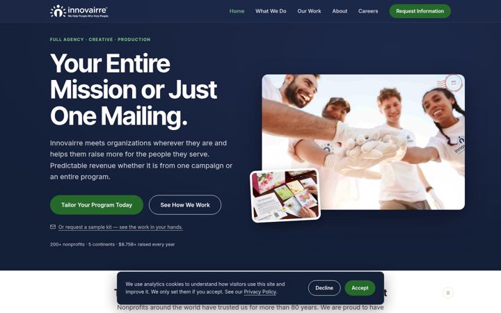 Screenshot of innovairre.com