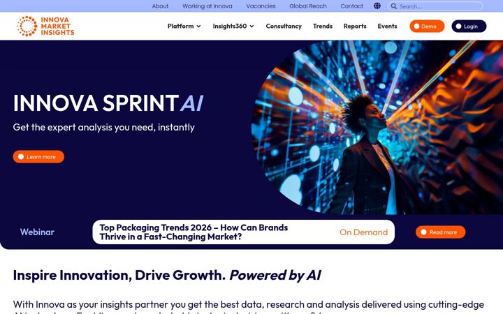 Screenshot of innovamarketinsights.com