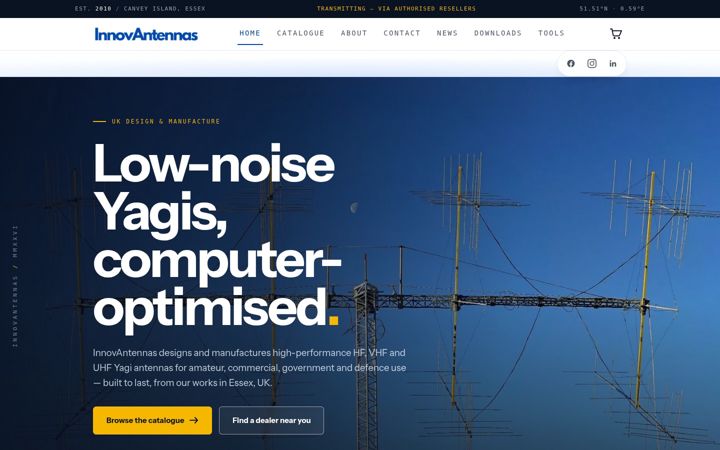 Screenshot of innovantennas.com